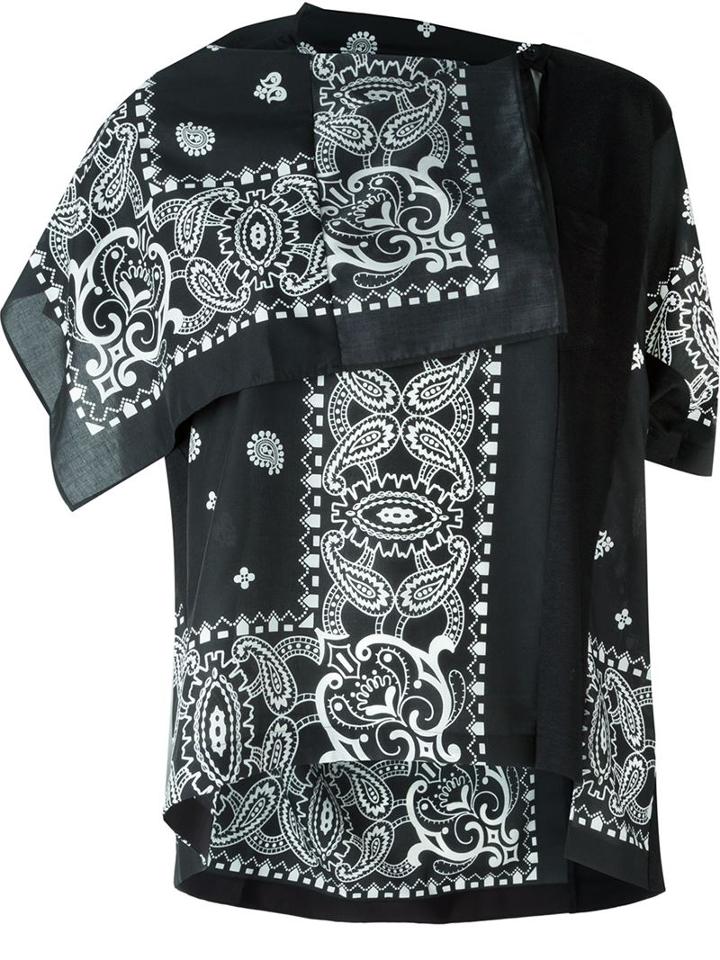 Sacai Paisley Print Top