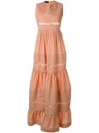 Rochas Pleated Long Dress