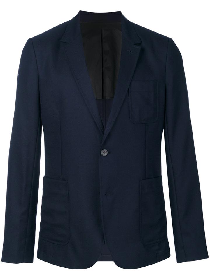 Ami Alexandre Mattiussi Two Buttons Half-lined Jacket - Blue