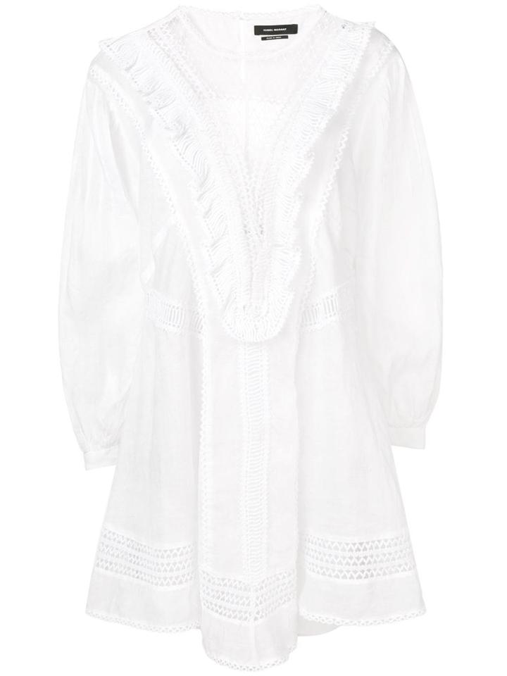 Isabel Marant Embroidered Structure Dress - White