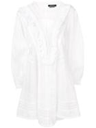 Isabel Marant Embroidered Structure Dress - White