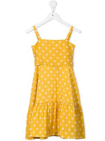 Little Bambah - Polka Dot Dress - Kids - Silk - 2 Yrs, Yellow/orange