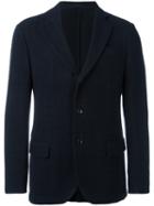 Mp Massimo Piombo Three Button Blazer, Men's, Size: 46, Pink/purple, Cotton/wool