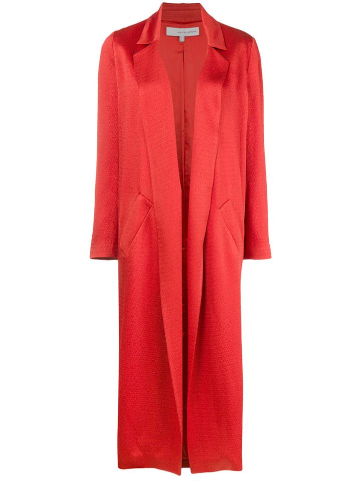 Galvan Sun Duster Coat - Red
