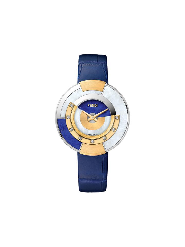 Fendi Embellished Policromia Watch - Blue