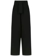 Uma Raquel Davidowicz Ponto Cropped Trousers - Black