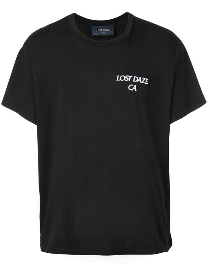 Lost Daze Logo Print T-shirt - Black