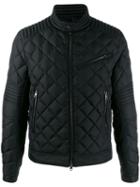 Moncler High Buttoned Collar Down Jacket - Black
