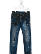 Diesel Kids Distressed Jeans, Boy's, Size: 9 Yrs, Blue