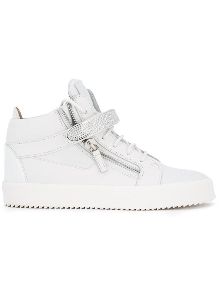 Giuseppe Zanotti Design Logoball Hi-top Sneakers - White