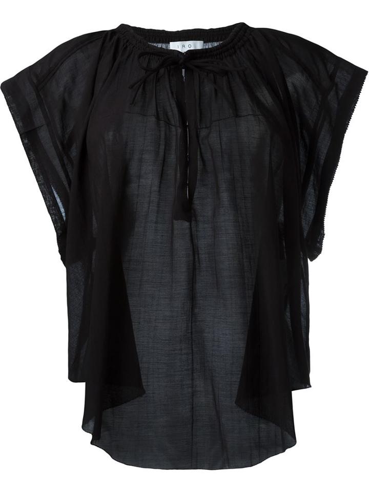 Iro Maeva Top, Women's, Size: 38, Black, Viscose/cotton