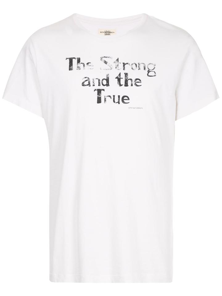 Kent & Curwen Slogan T-shirt - White