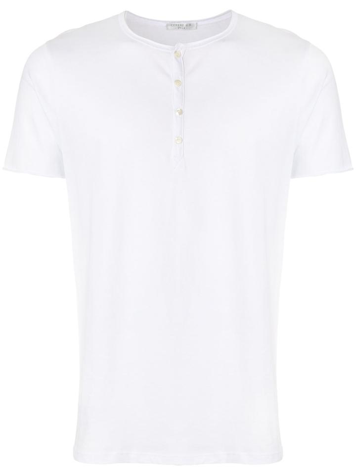 Cenere Gb Button Detail T-shirt - White