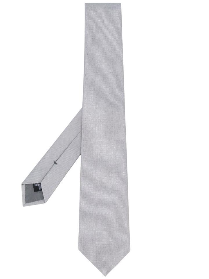 Emporio Armani Silk Tie - Silver