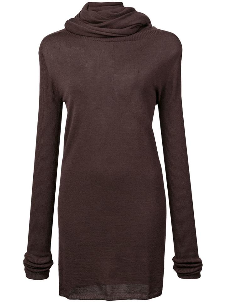 Rick Owens Cape Tunic - Brown