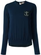 No21 Embellished Anchor Detail Sweater