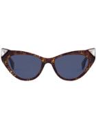 Fendi Eyewear Iridia Sunglasses - Brown
