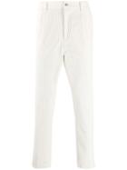 Tagliatore Straight Fit Cord Trousers - White