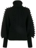 Temperley London Chrissie Bobble Detail Sweater - Black