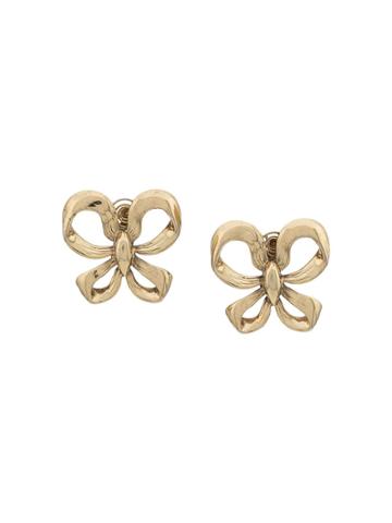 Yves Saint Laurent Pre-owned 1980s Bows Earrings - Gold