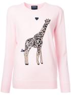 Markus Lupfer Sequin Giraffe Jumper, Women's, Size: Small, Pink/purple, Merino