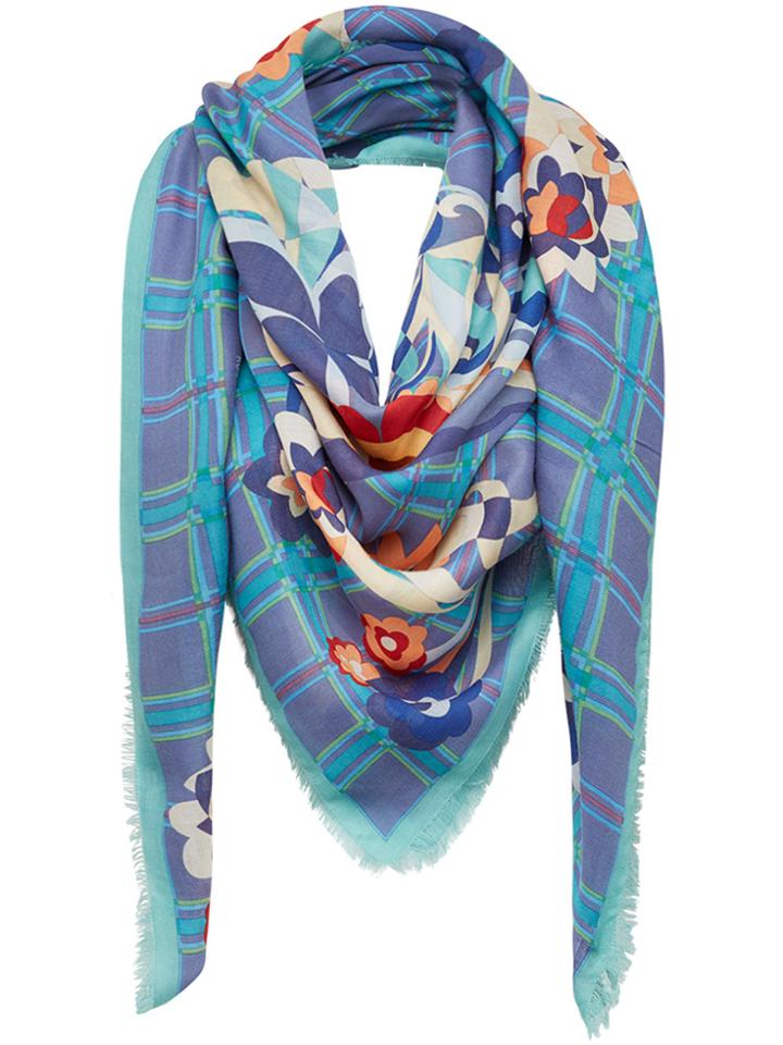 Fendi Printed Shawl - Pink & Purple