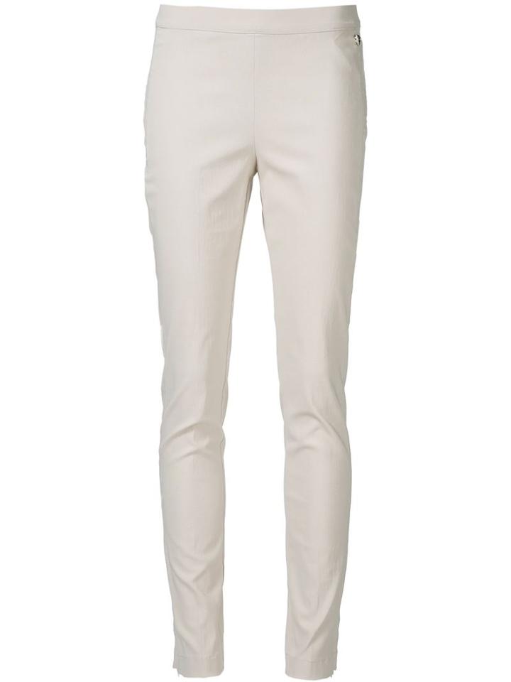 Twin-set Slim Fit Trousers, Women's, Size: M, Nude/neutrals, Viscose/polyamide/spandex/elastane