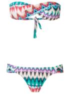 Brigitte Bandeau Bikini Set, Women's, Size: Gg, Blue, Spandex/elastane/polyimide