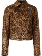 Isabel Marant Tiger Print Jacket, Women's, Size: 40, Nude/neutrals, Calf Leather/viscose/acetate
