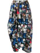 Barbara Bologna Colour-block Midi Skirt - Black