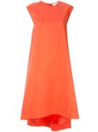 Ck Calvin Klein Twill Sleeveless Dress - Orange