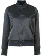 A.p.c. - Button Up Bomber Jacket - Women - Cotton/polyimide - 42, Women's, Blue, Cotton/polyimide