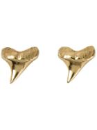 Nektar De Stagni Shark Tooth Earrings, Women's, Metallic
