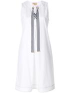 Fay Striped String Dress - White