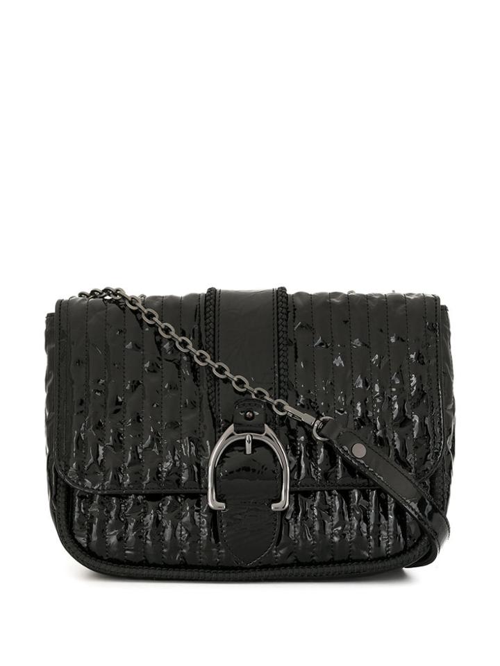 Longchamp Textured Crossbody Bag - Black