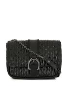 Longchamp Textured Crossbody Bag - Black
