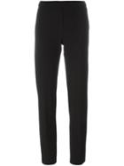 Mm6 Maison Margiela Tailored Cropped Trousers, Women's, Size: 44, Black, Polyester/spandex/elastane/cotton
