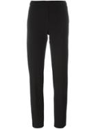 Mm6 Maison Margiela Tailored Cropped Trousers, Women's, Size: 44, Black, Polyester/spandex/elastane/cotton