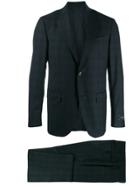 Ermenegildo Zegna Check Print Suit - Black