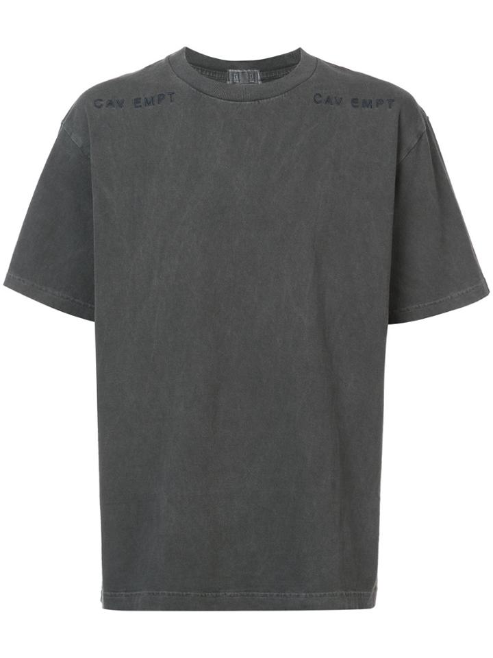 Cav Empt Embroidered Logo T-shirt - Black