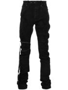 Unravel Project Distressed Trousers - Black