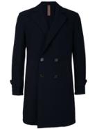 Eleventy Double-breasted Coat - Blue