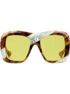 Gucci Eyewear Occhiali Da Sole Quadrati Oversize - Yellow