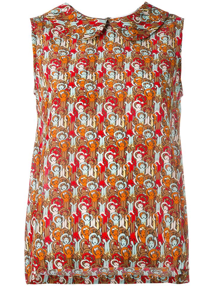 Société Anonyme - Collared Blouse - Women - Silk - 2, Brown, Silk