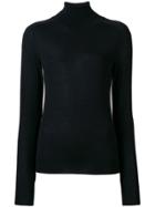 Victoria Beckham Roll-neck Fitted Sweater - Black