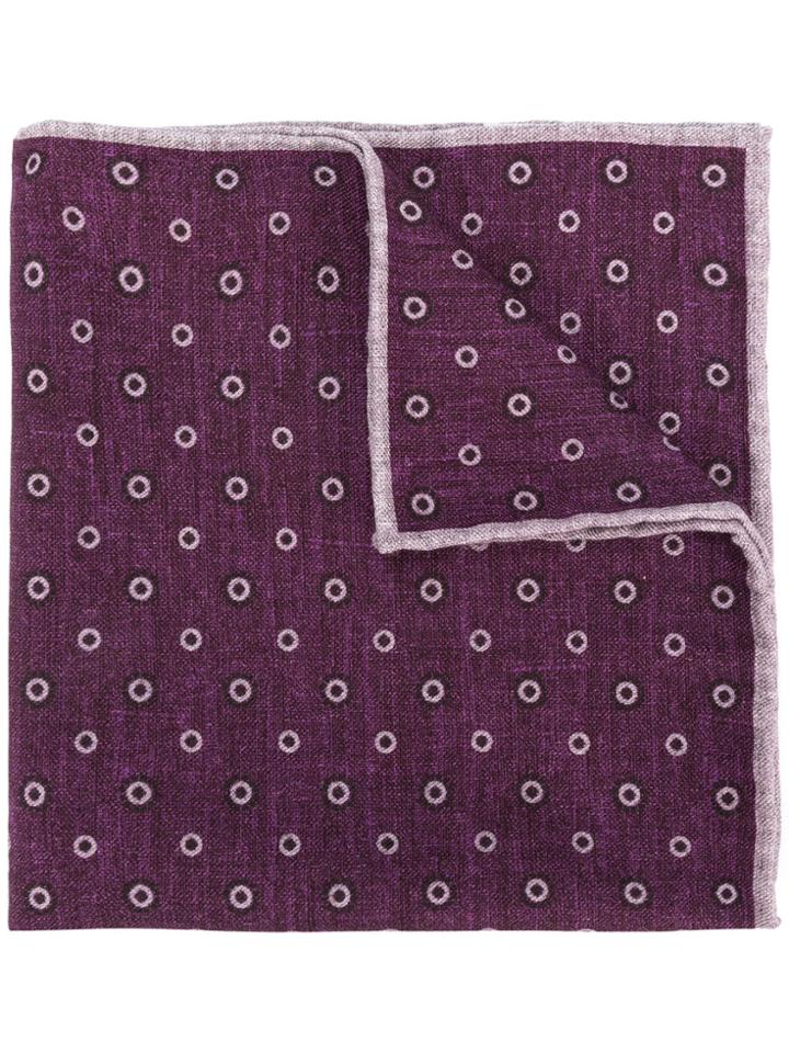 Eleventy Printed Handkerchief - Pink & Purple