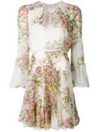 Giambattista Valli Chiffon Floral Dress - White