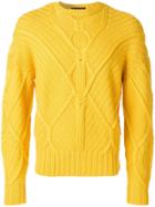 Neil Barrett Chunky Knit Sweater - Yellow
