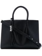 Tod's Tassel Detail Tote - Black