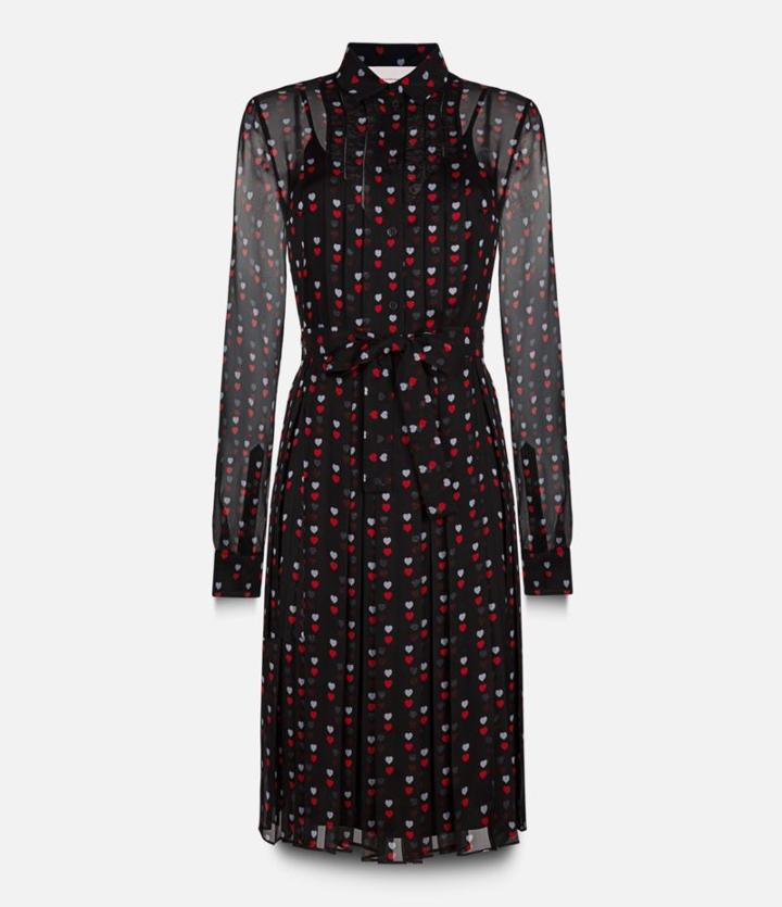 Christopher Kane Love Heart Print Shirt Dress